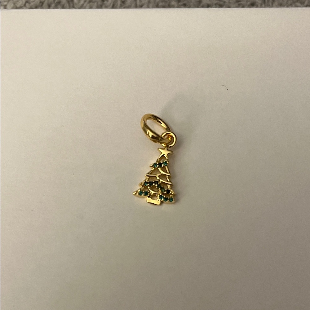 Gold Christmas Tree Pendant/Charm